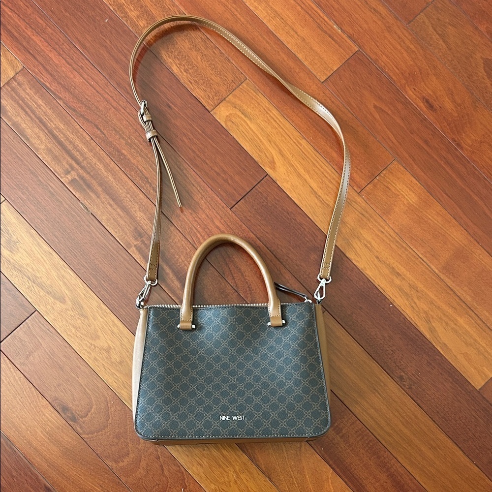 Nine West Elegant Brown and Tan Crossbody Bag